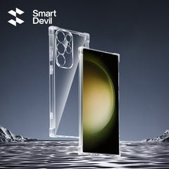 Samsung Galaxy S23 Ultra Transparent Soft Black Cover - All Things Essential