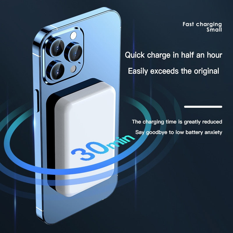 20000mAh Magnetic Power Wireless Fast Charge iPhone - All Things Essential